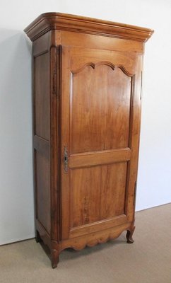 Louis XV Style Solid Cherry Bonnetière Cupboard, Early 19th Century-RVK-1089697