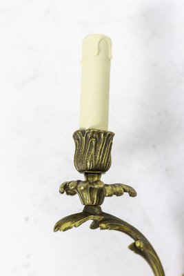 Louis XV Style Wall Sconces in Gilt Bronze, 1950s, Set of 2-CEJ-714880