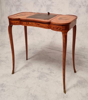 Louis XV Style Writing Table in Rosewood, 19th Century-BSB-1254301