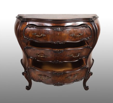 Louis XV Veneto Style Dresser in Walnut Root, 20th Century-KKK-1289067