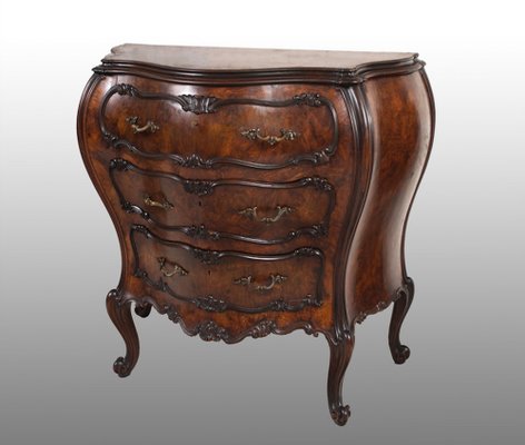 Louis XV Veneto Style Dresser in Walnut Root, 20th Century-KKK-1289067