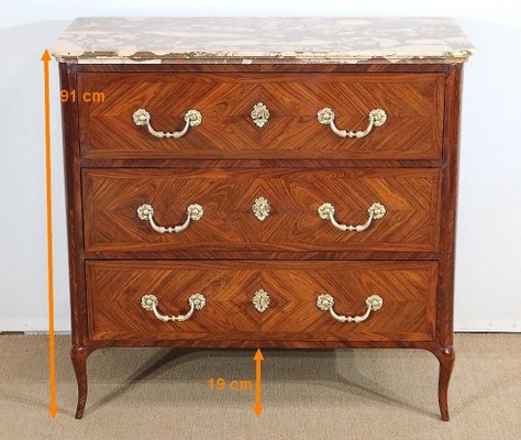 Louis XV Violet Wood Chest of Drawers, 1700s-RVK-1386908