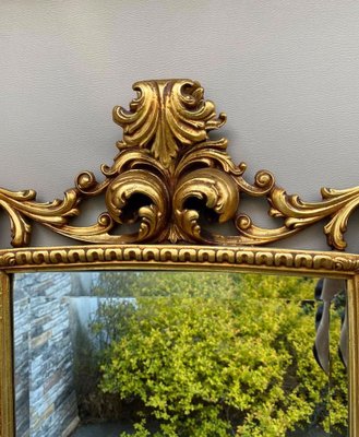 Louis XV Wall Mirror Carved Wood Frame, 1940s-GYX-1289277