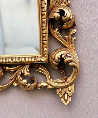 Louis XV Wall Mirror Carved Wood Frame, 1940s-GYX-1289277