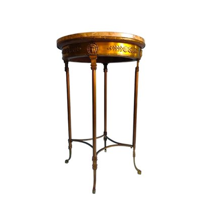 Louis XVI Auxiliar Table with Marble Top-TCS-1763251