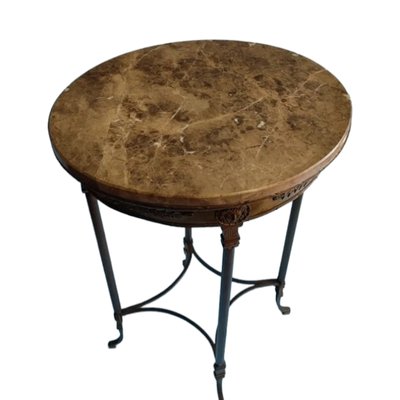 Louis XVI Auxiliar Table with Marble Top-TCS-1763251