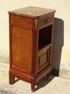 Louis XVI Bedside Table in Mahogany and Bronze, 1930s-ABK-2042183