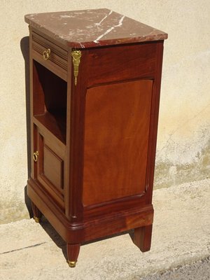 Louis XVI Bedside Table in Mahogany and Bronze, 1930s-ABK-2042183