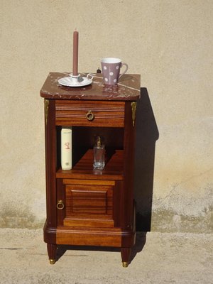 Louis XVI Bedside Table in Mahogany and Bronze, 1930s-ABK-2042183