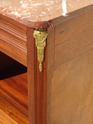 Louis XVI Bedside Table in Mahogany and Bronze, 1930s-ABK-2042183