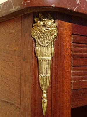 Louis XVI Bedside Table in Mahogany and Bronze, 1930s-ABK-2042183