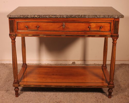 Louis XVI Console in Cherry by LM Pluvinet, 18th Century-HPU-1030670