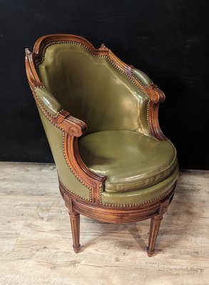 Louis XVI Directoire Swivel Desk Chair-IBO-1811252