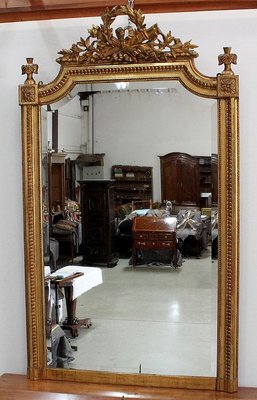 Louis XVI Fireplace Mirror, Late 19th Century-RVK-944830