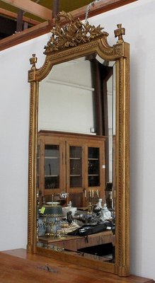 Louis XVI Fireplace Mirror, Late 19th Century-RVK-944830