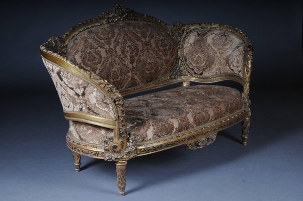 Louis XVI French Beechwood Sofa-FLW-1402275