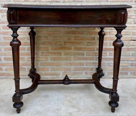 Louis XVI French Walnut Side Table, 1920s-NOU-1700473