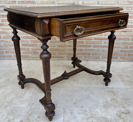 Louis XVI French Walnut Side Table, 1920s-NOU-1700473