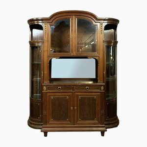 Louis XVI Half-Shaped Mahogany Library, 1850s-MWB-1121906