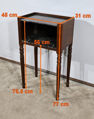 Louis XVI Mahogany Bedside Table-RVK-1769782