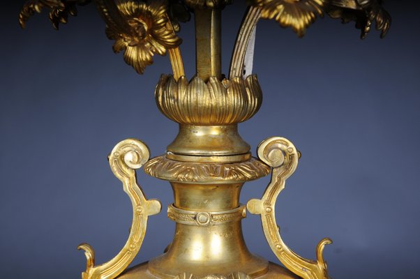 Louis XVI Monumental Royal Candlesticks in Gilded Bronze, Set of 2-FLW-1768174