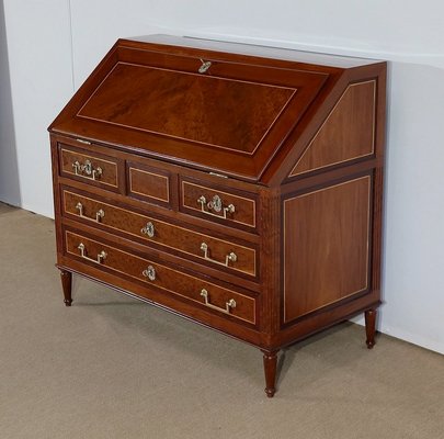 Louis XVI Scriban Secretary Desk in Mahogany and Precious Woods, 18th Century-RVK-1288857