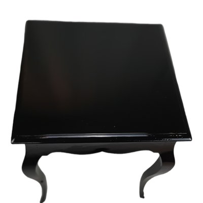 Louis XVI Style Black Lacquered Auxiliary Table-TCS-1311140