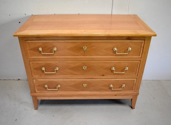 Louis XVI Style Blond Cherry Chest of Drawers, 1910s-RVK-904401