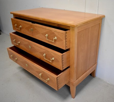 Louis XVI Style Blond Cherry Chest of Drawers, 1910s-RVK-904401