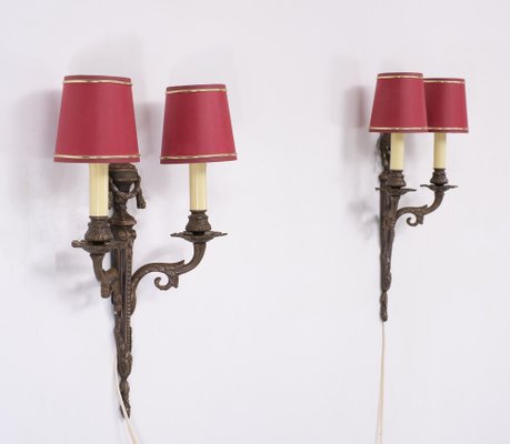 Louis XVI Style Bronze Sconces, 1978, Set of 2-GCG-1739639