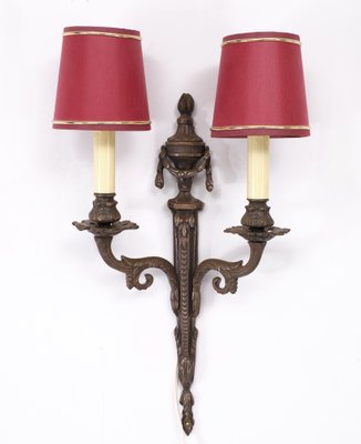 Louis XVI Style Bronze Sconces, 1978, Set of 2-GCG-1739639