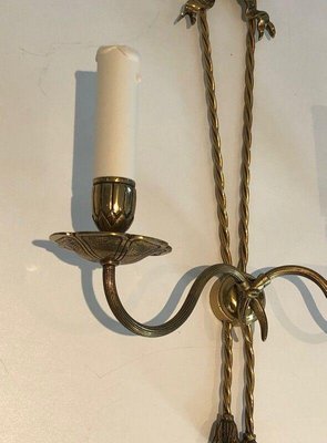 Louis XVI Style Bronze Sconces, Set of 2-BA-1365428