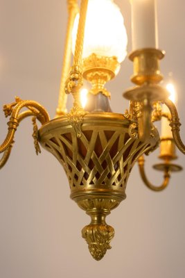 Louis XVI Style Chandelier in Gilded Bronze, 1900s-CEJ-1789502