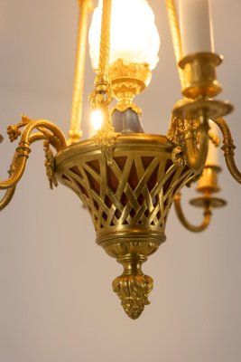 Louis XVI Style Chandelier in Gilded Bronze, 1900s-CEJ-1789502