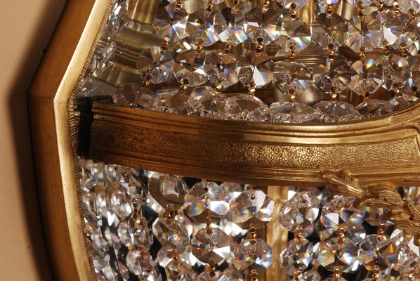 Louis XVI Style Crystal Basket Wall Light-FLW-1402004