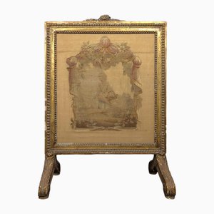 Louis XVI Style Fire Screen in Gilded Wood-HLV-2024372