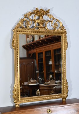 Louis XVI Style Gilt Wood Mirror, Early 19th Century-RVK-1701997