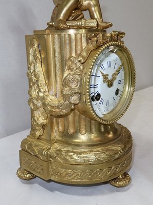 Louis XVI Style Golden Bronze Clock-RVK-1141866