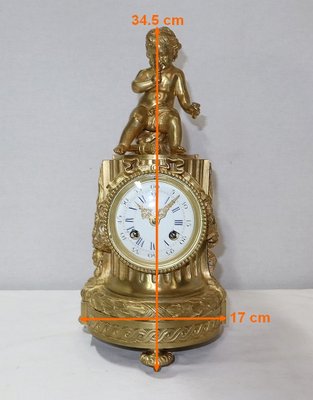 Louis XVI Style Golden Bronze Clock-RVK-1141866