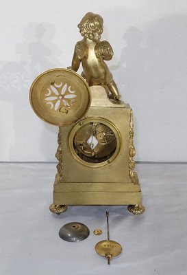 Louis XVI Style Golden Bronze Clock-RVK-1141866