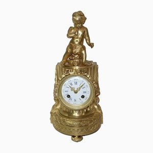 Louis XVI Style Golden Bronze Clock-RVK-1141866