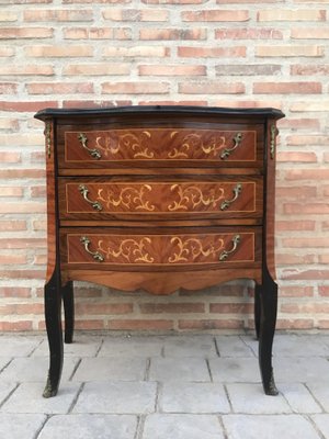 Louis XVI Style Kingwood and Marquetry Commode, 1950s-NOU-705894