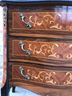 Louis XVI Style Kingwood and Marquetry Commode, 1950s-NOU-705894