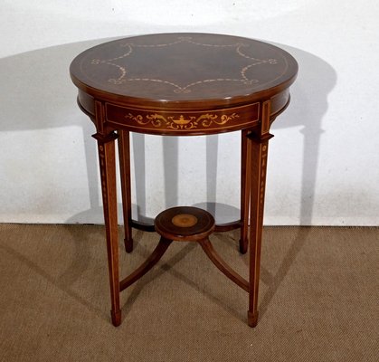 Louis XVI Style Mahogany Tea Table, 1910s-RVK-1453716