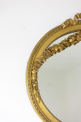 Louis XVI Style Mirror in Gilded and Carved Wood, 1880s-CEJ-1250694