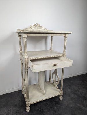 Louis XVI Style Music Cabinet-HLV-2024379