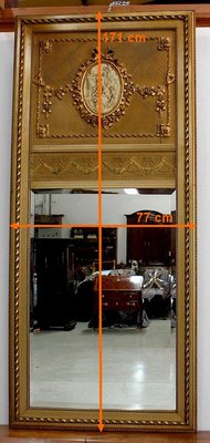 Louis XVI Style Pier Mirror, 1900s-RVK-944896