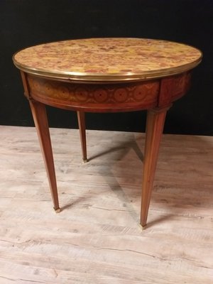 Louis XVI Style Round Pedestal Table-IBO-1003573