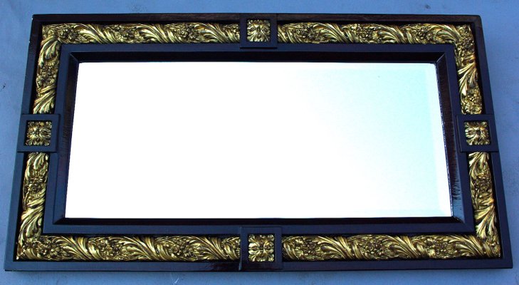 Louis XVI Style Wood and Gilt Plaster Mirror, 1900s-CEJ-488361