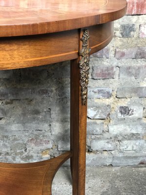 Louis XVI Veneered Rosewood & Bronze Side Table-RWZ-961167